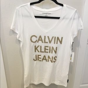 Calvin Klein Gold Print